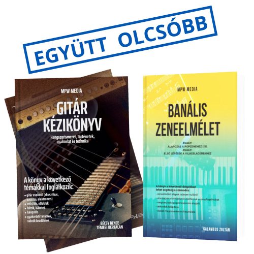 GITÁROS KÖNYV + BANÁLIS ZENEELMÉLET CSOMAG